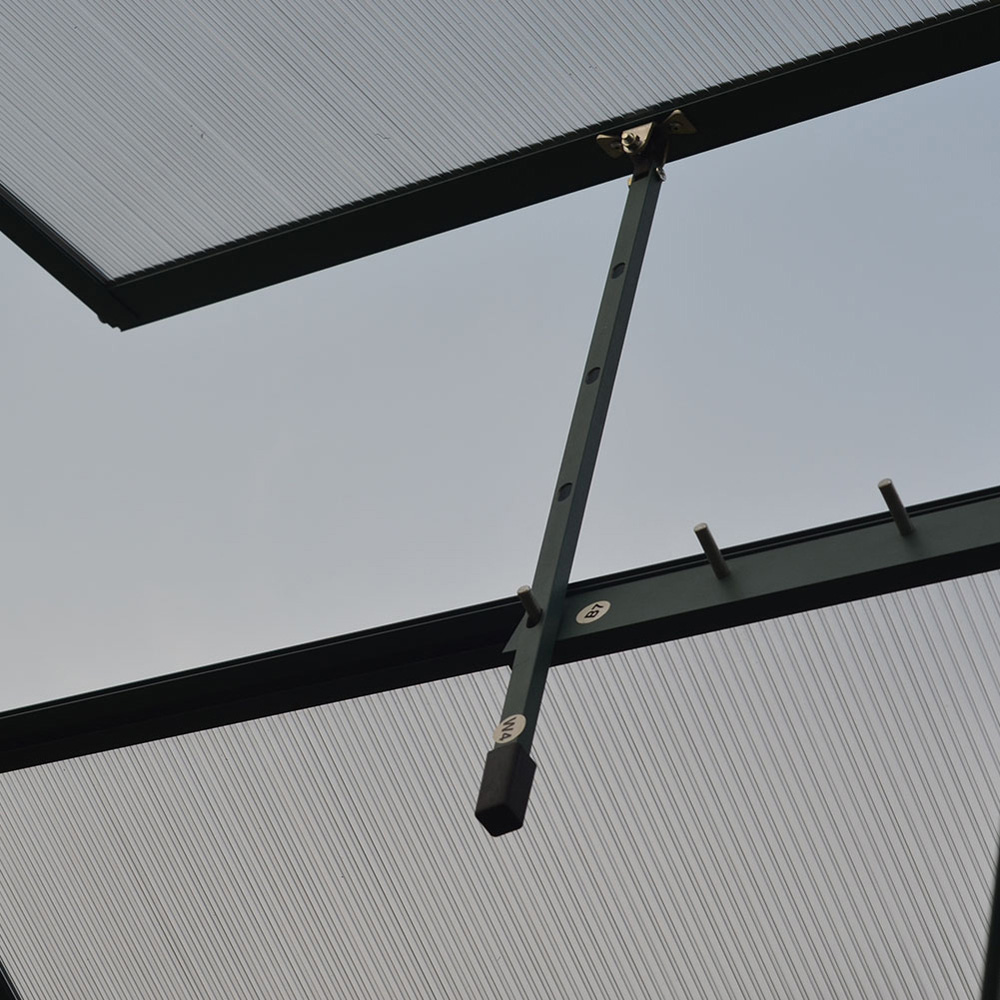 Living and Home Green Aluminium Frame 4 x 6ft Greenhouse Image 5