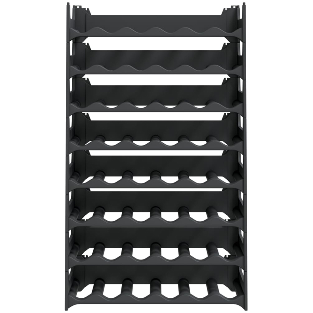 vidaXL 48 Bottle Anthracite Stackable Wine Rack Image 2