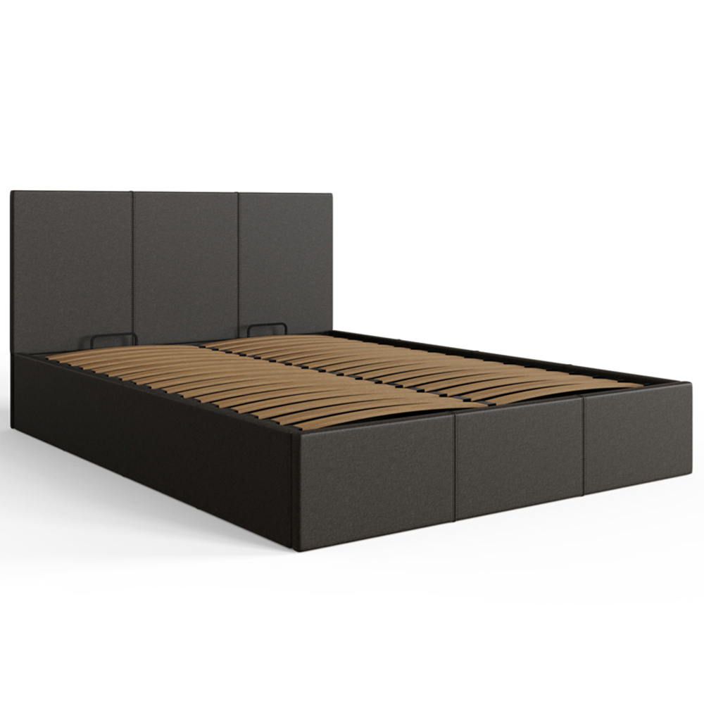 GFW Double Grey End Lift Ottoman Bed Image 4