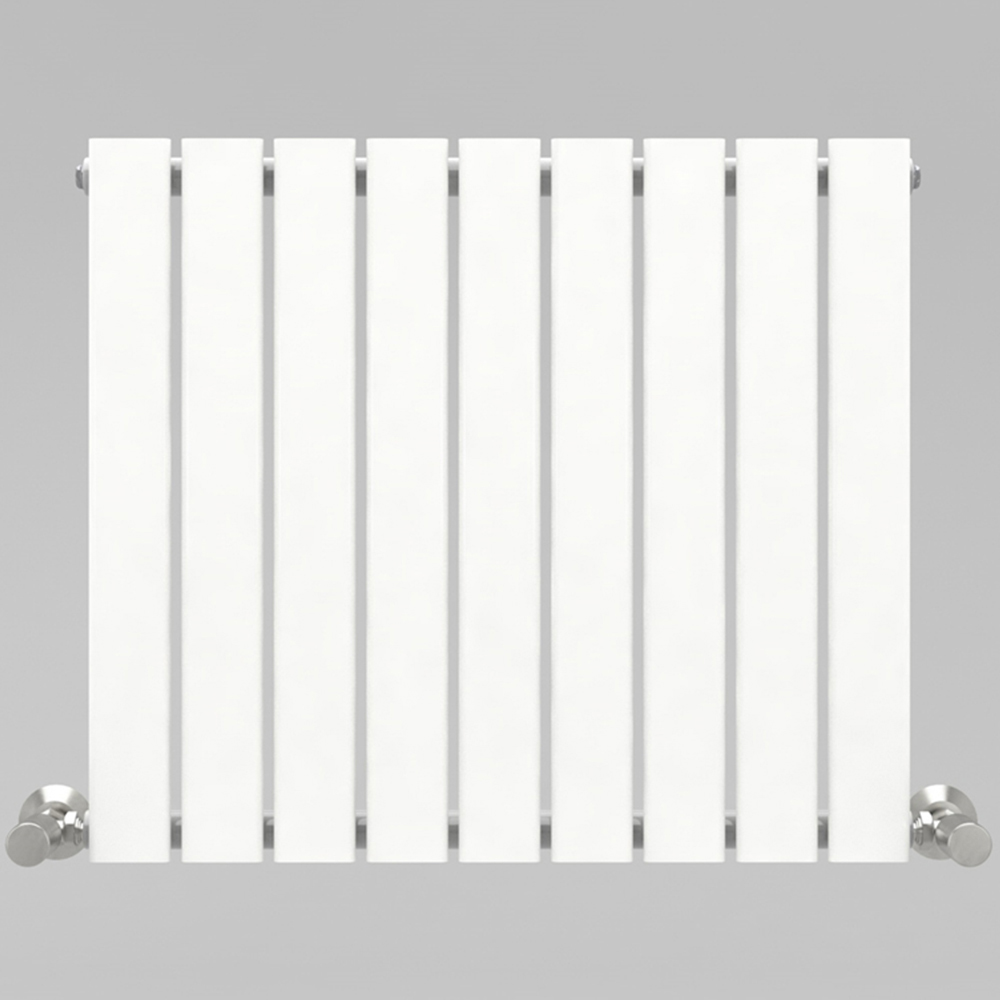 White 1961 BTU Single Flat Panel Vertical Column Radiator 600 x 612mm Image 3