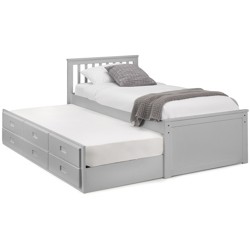 Julian Bowen Dove Grey Maisie Bed with Underbed and Drawers Image 6