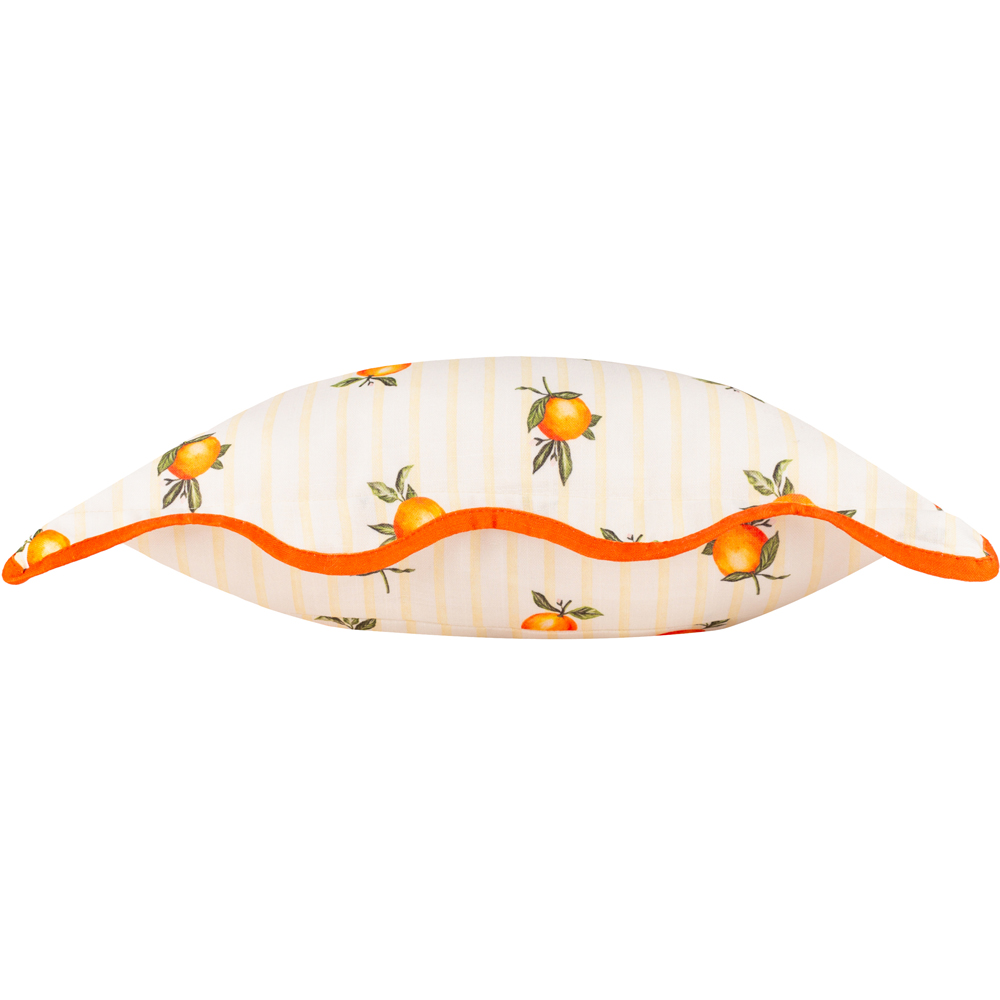 Furn Fruits Yellow Oranges Stripe Cushion 45 x 45cm Image 4