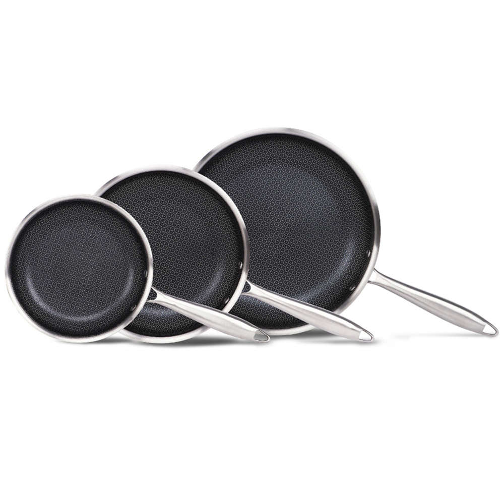 Cermalon 3 Piece Tri-Ply Frying Pans Set Image 1