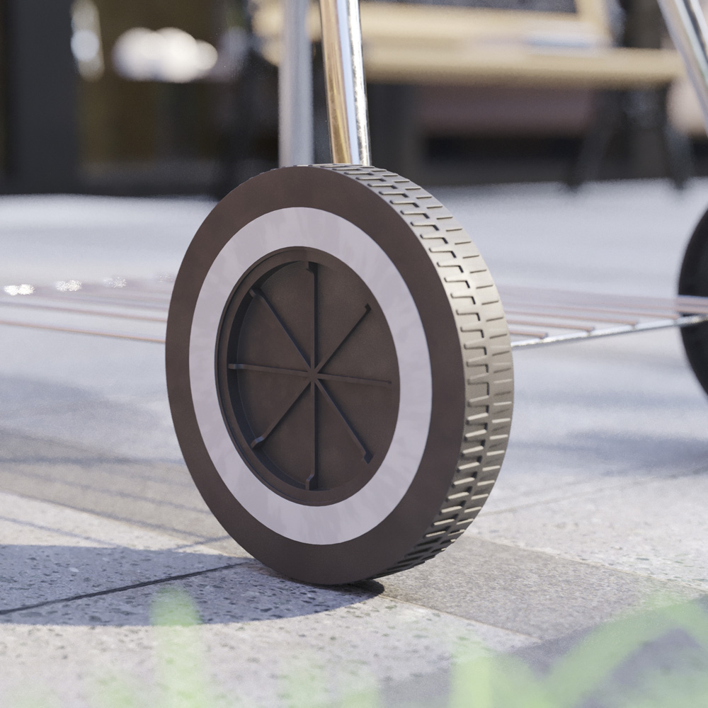 Garden Vida Memphis Red and Black Freestanding Kettle Grill BBQ Image 8