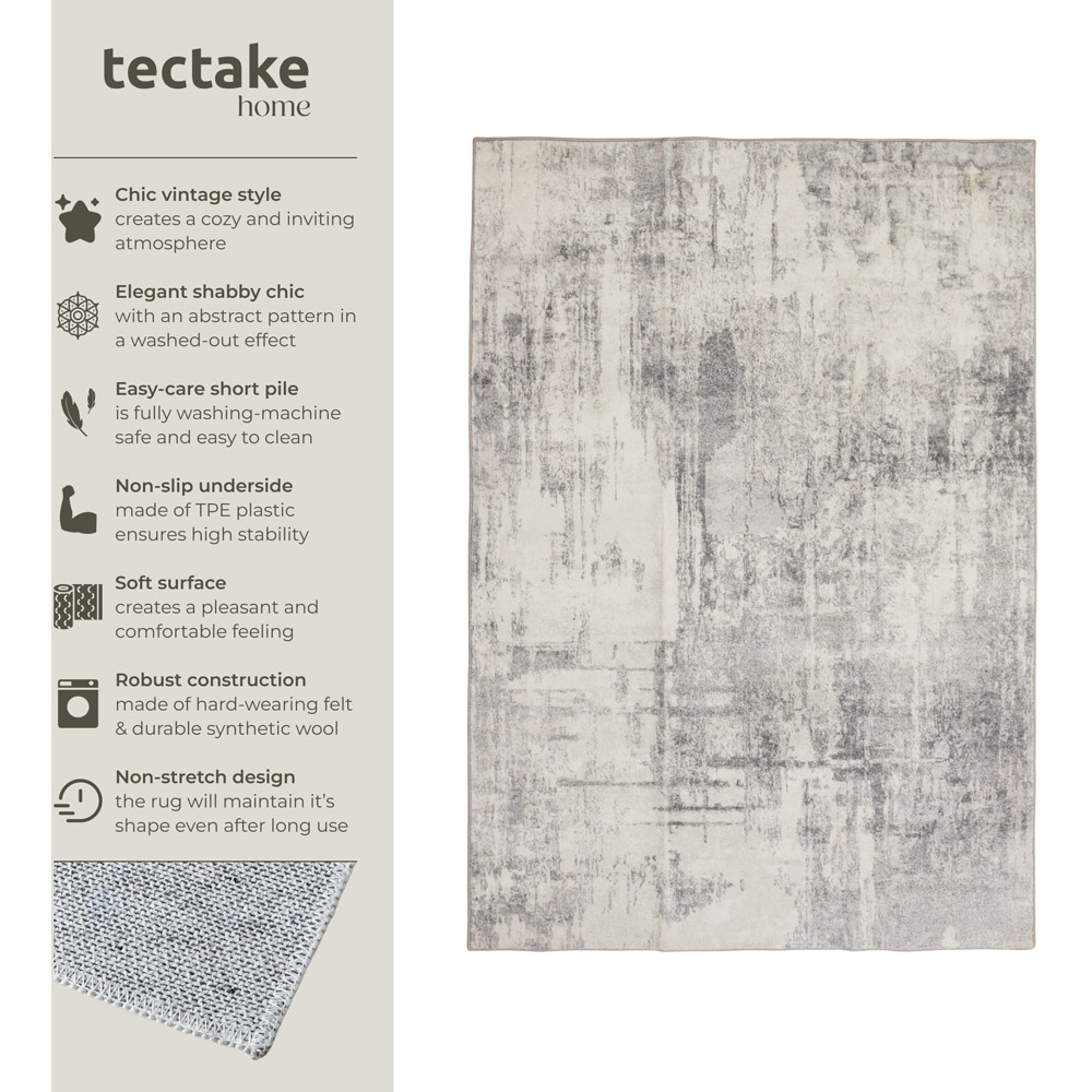 tectake Nadira Non Slip Washable Rug 170 x 120 x 0.6cm Image 7