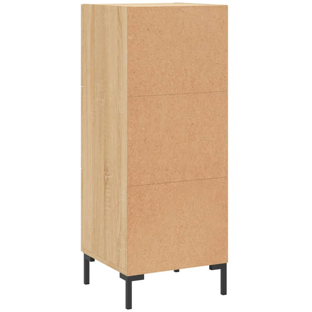 vidaXL 3 Drawer Sonoma Oak Narrow Sideboard Image 8