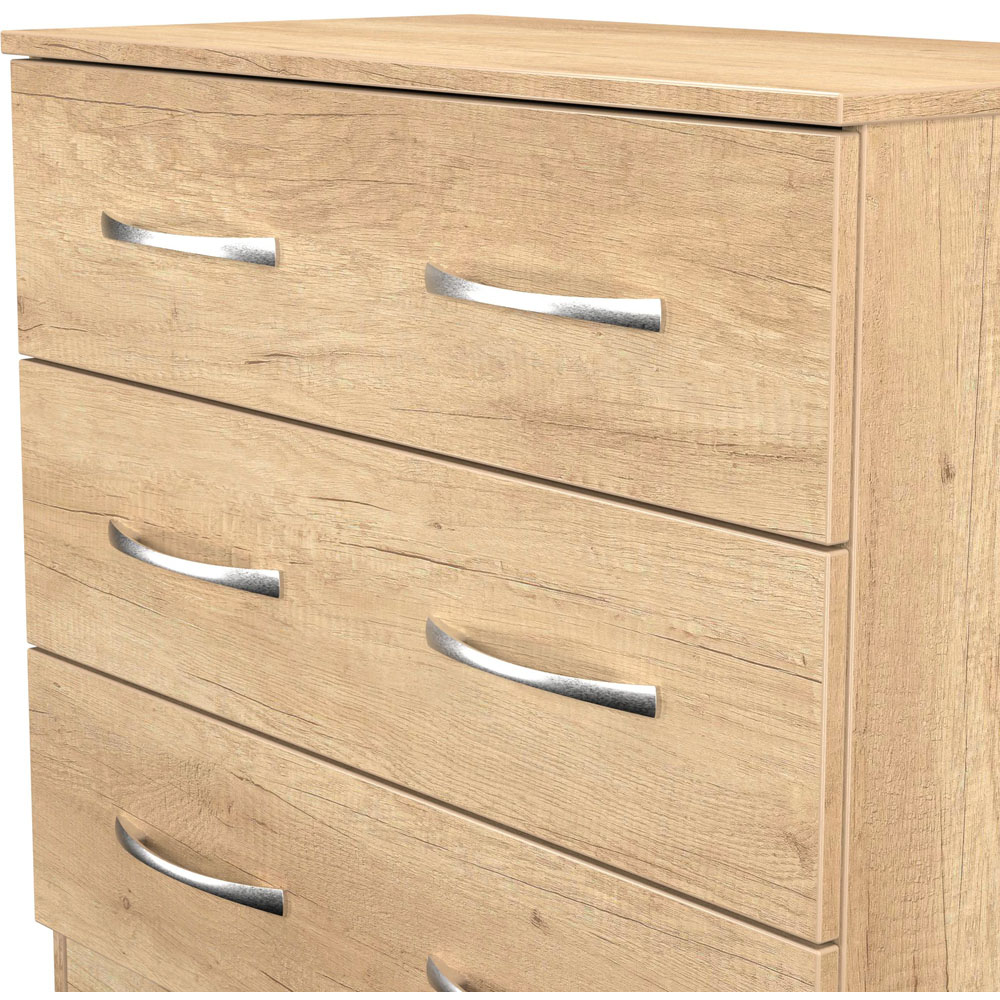 Crowndale Avon 3 Drawer Nebraska Oak Chest of Drawers Ready Assembled Image 5