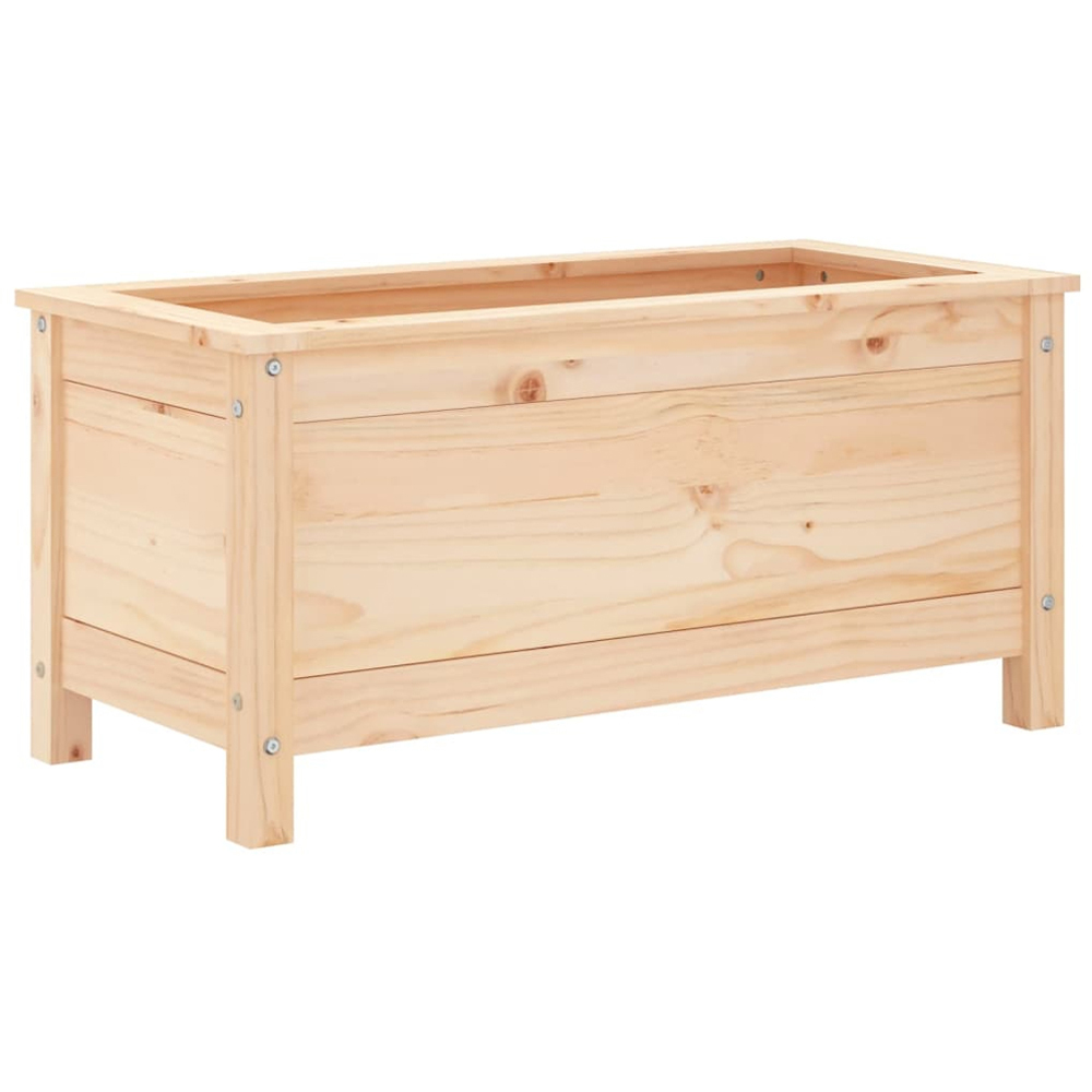 vidaXL Natural Pine Wood Garden Planter 39 x 40 x 82.5cm Image 3