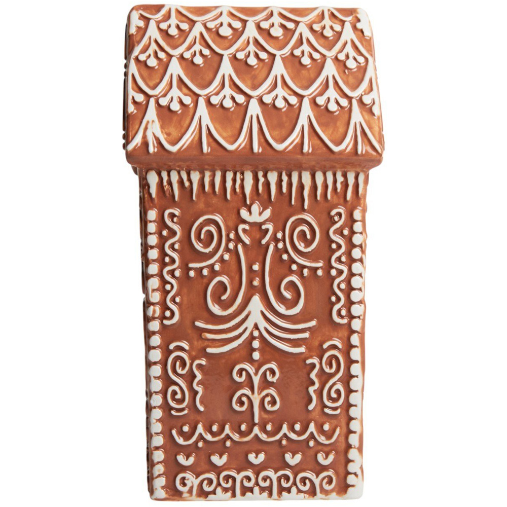 Gingerbread LED House Ornament Brown Image 5