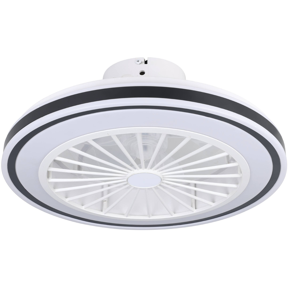 EGLO Almeria White Compact Ceiling Fan with Light Image 1