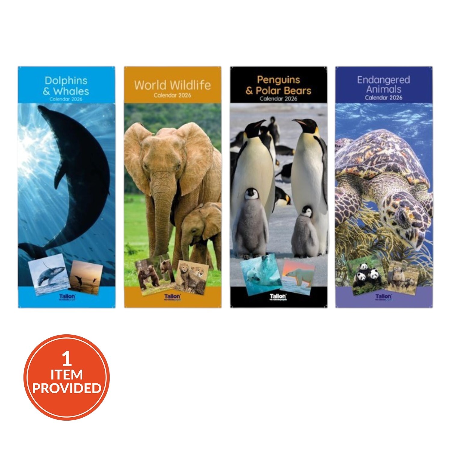 2026 Wildlife Slim Calendar Image 1