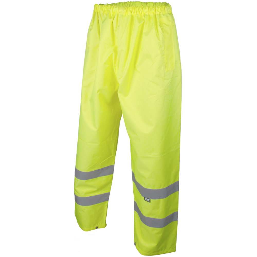 Scan Hi Visibility Motorway Trouser Medium Yellow Image 1