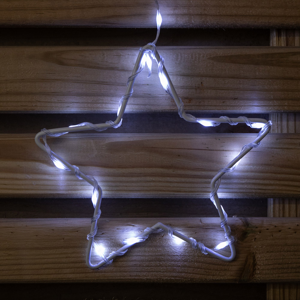 Samuel Alexander 327 Cool White LED Christmas Window Curtain Light 1.2 x 1.1m Image 8