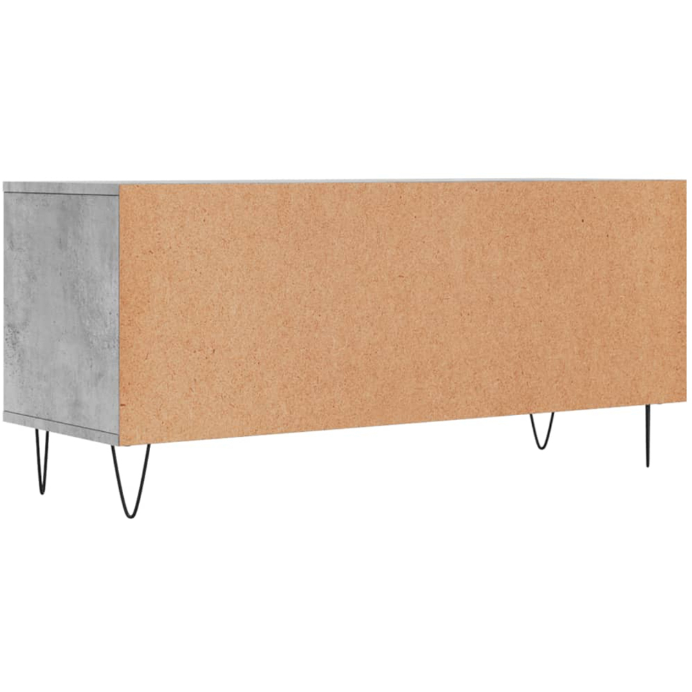 vidaXL 2 Drawer 2 Shelf Concrete Grey TV Cabinet Image 8