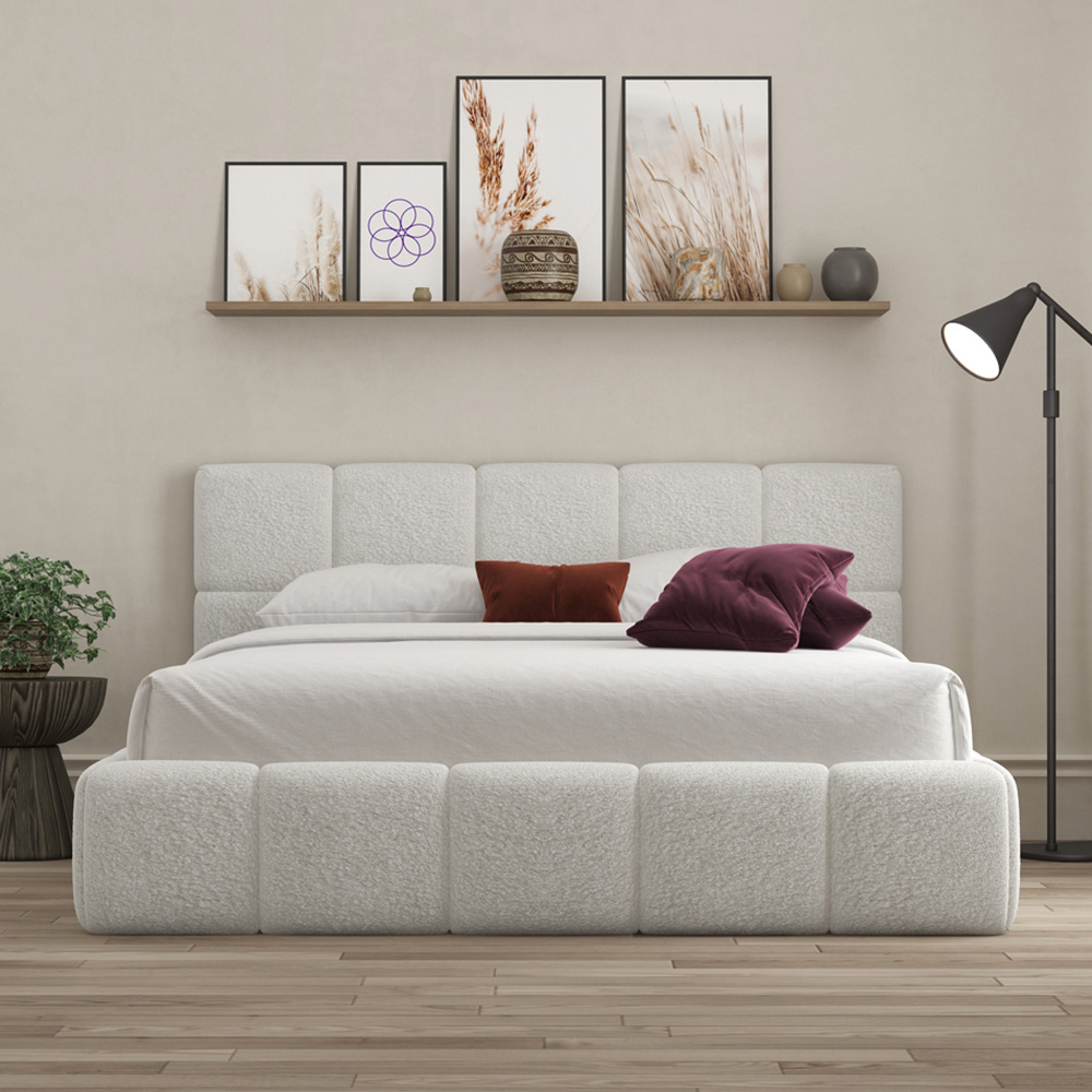 DS Living Ovella Double Dove Cubed Ottoman Bed Image 4