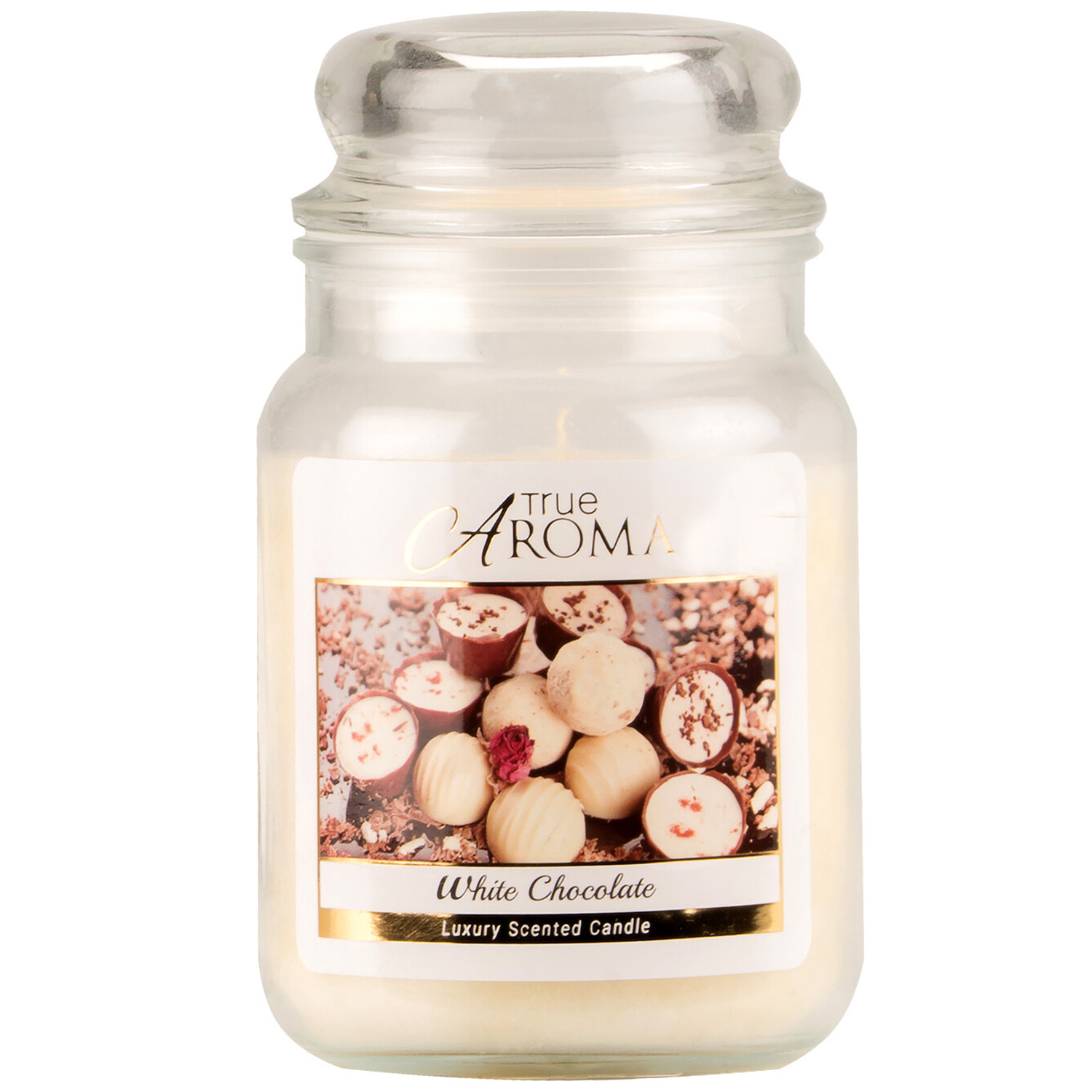 True Aroma White Chocolate Large Mason Jar Scented Candle Image
