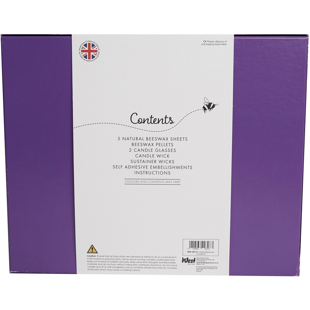 Bee & Bumble Yellow Natural Beeswax Candle Craft Kit Image 4