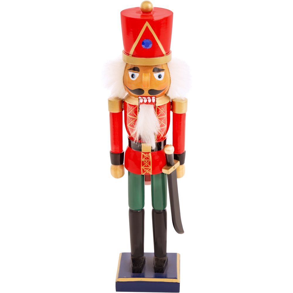 The Christmas Workshop Wooden Nutcracker Soldier 35.5cm Image 1