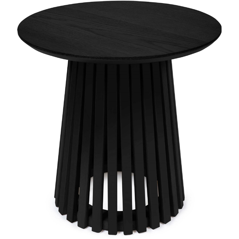 Julian Bowen Ollie Black Round Lamp Table Image 2