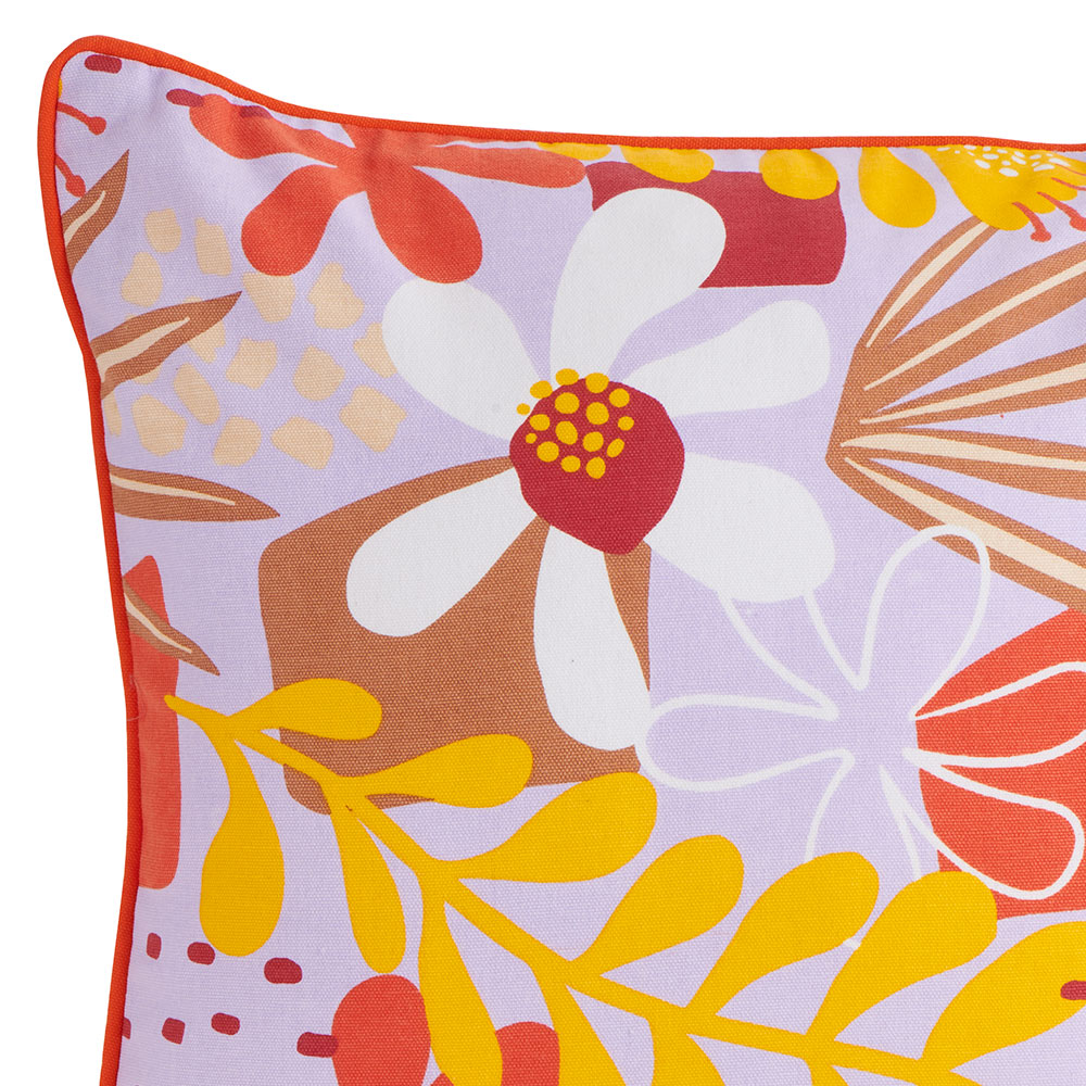 Wilko Floral Stripe Summer Reversible Outdoor Cushion 43 x 43cm Image 5