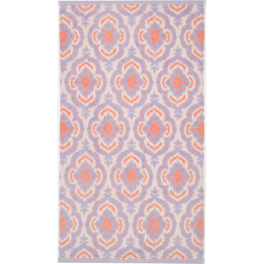 Allure Bath Fashions Cotton Ikat Sculpted Patterned Hand Towel 2 Pack Image 3