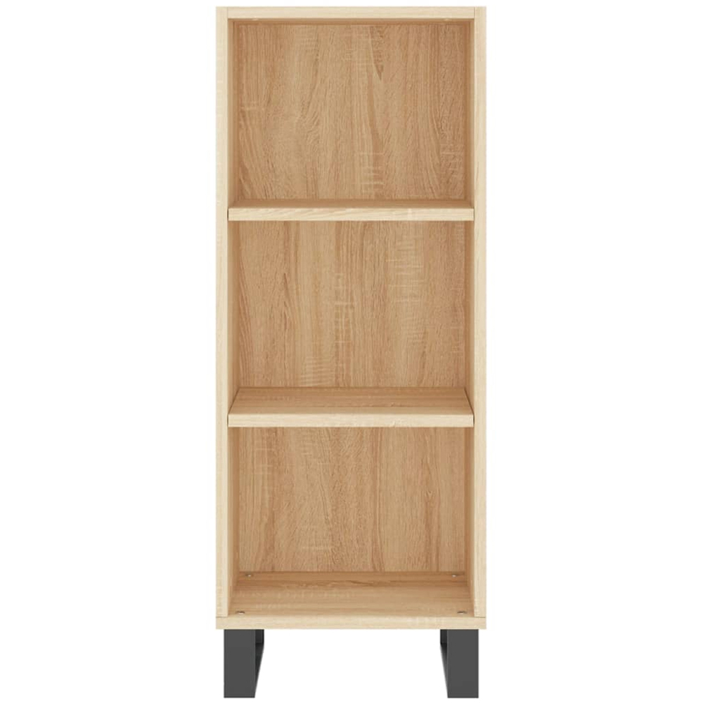 vidaXL 3 Shelf Sonoma Oak Sideboard Image 4