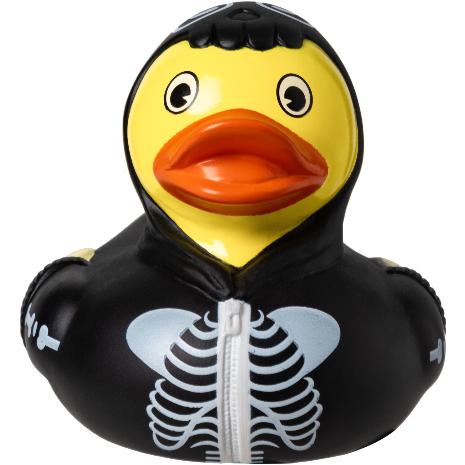 Skeleton Rubber Duck - Black and Yellow Image 1