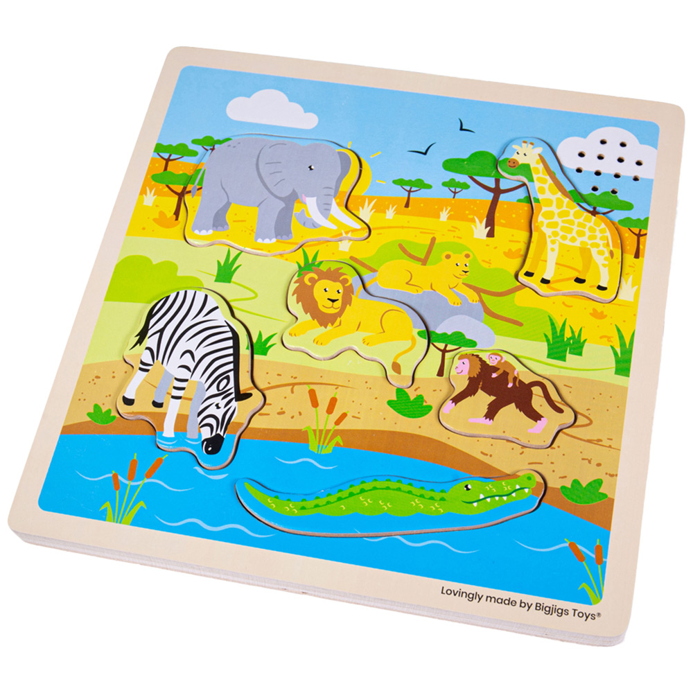 Bigjigs Toys Safari Sound Puzzle Multicolour Image 1