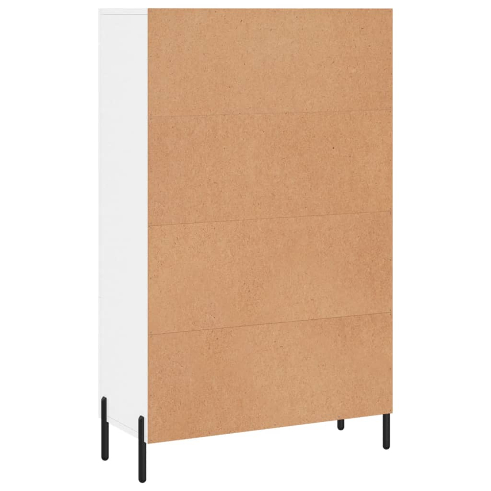 vidaXL 2 Door Single Drawer White Highboard Image 8