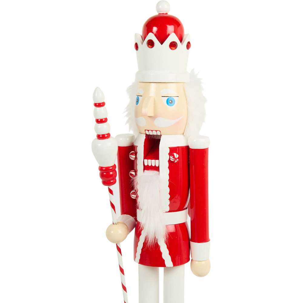 Candy Cane Wooden Nutcracker Image 5