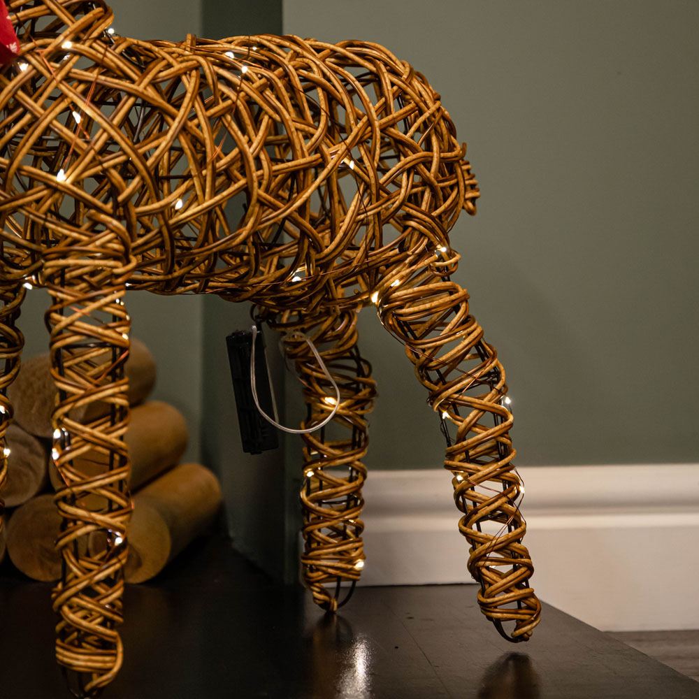 Samuel Alexander Light Up Brown Reindeer Christmas Decoration Image 5