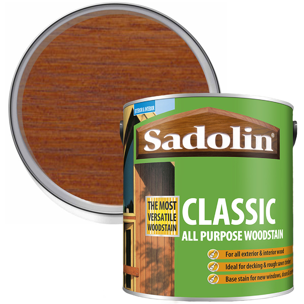 Sadolin Classic Redwood All Purpose Matt Finish Woodstain 1L Image 1