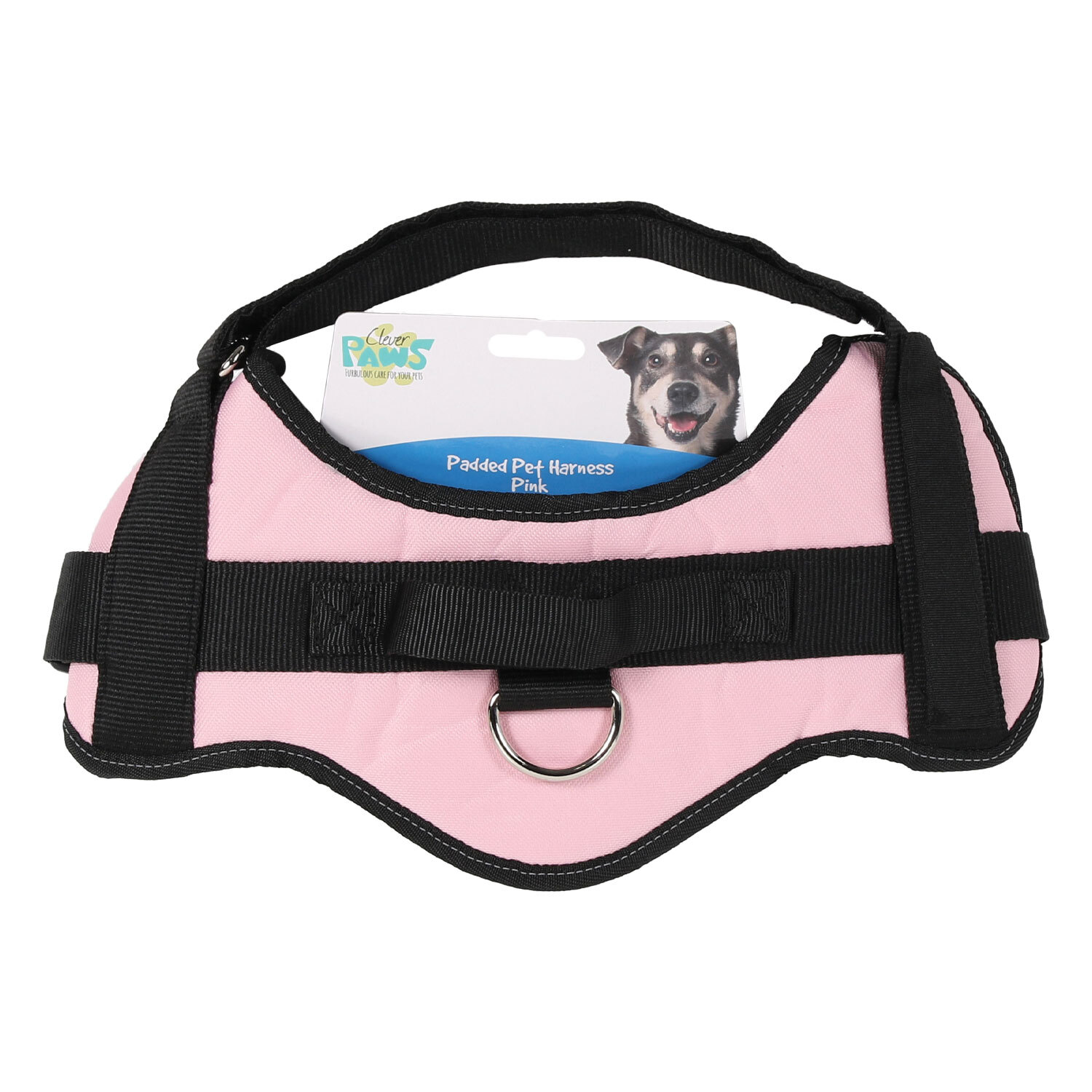 Clever Paws Medium Pink Padded Dog Harness Image