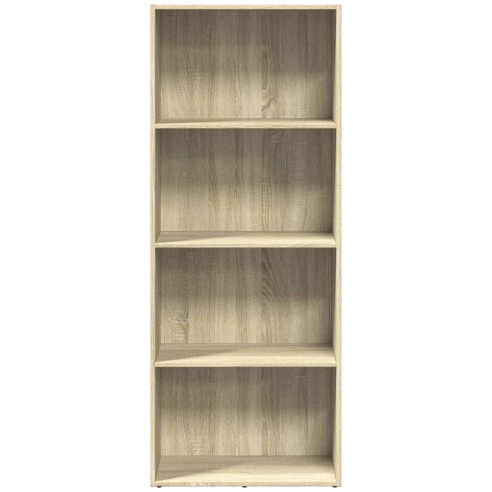 vidaXL 4 Shelf Sonoma Oak Bookcase Image 3