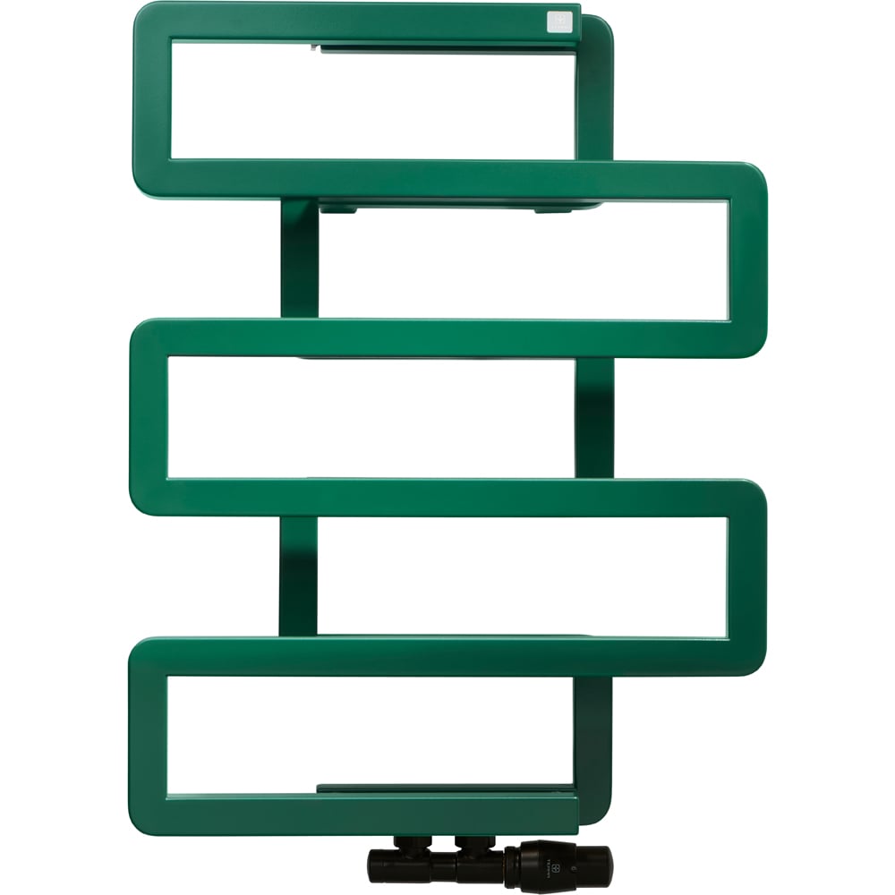 Terma Bookie Matt Green Heated Towel Rail 655 x 500mm Image 6