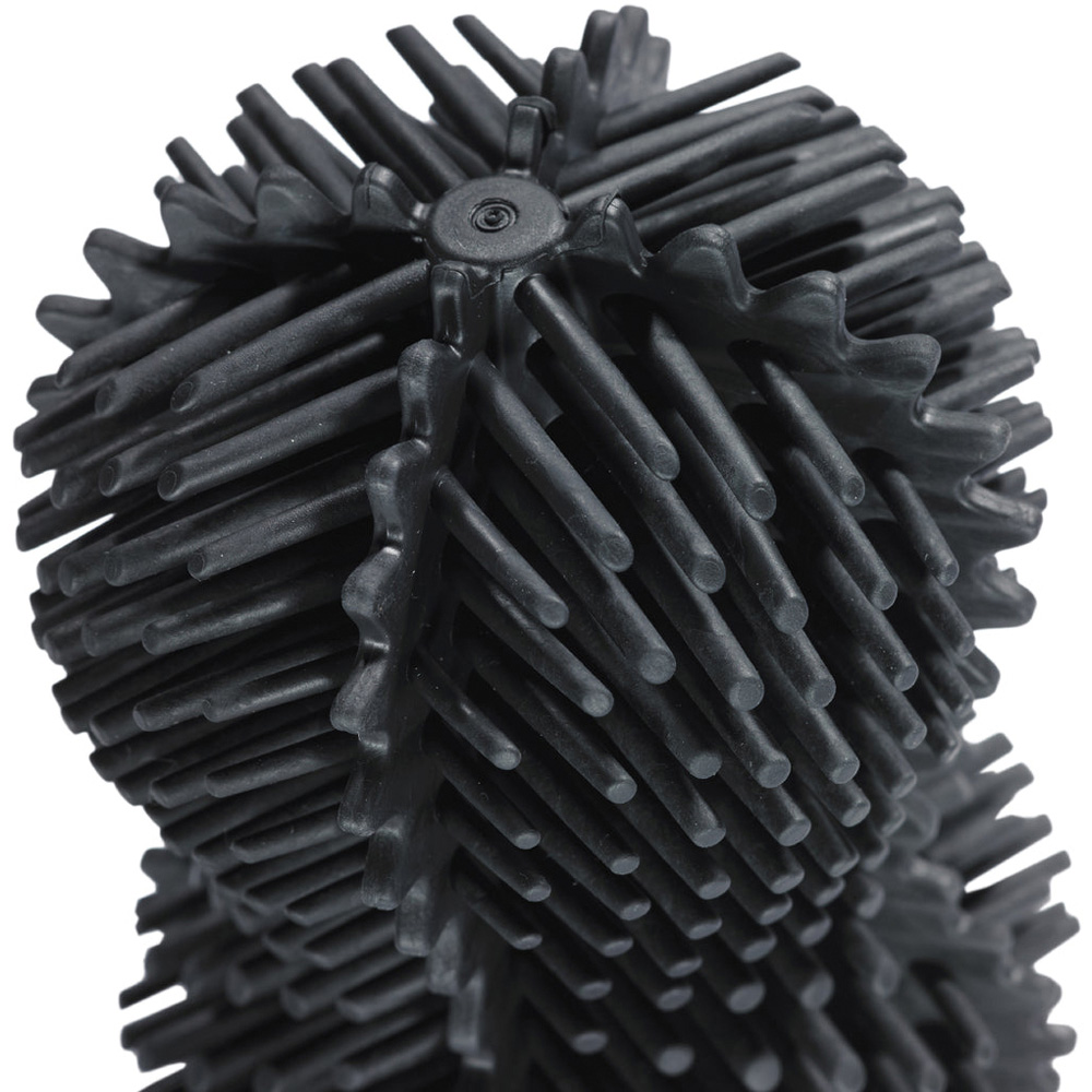 ReBorn Dark Grey Recycled Plastic Toilet Brush with Replaceable Screw-in Heads Image 4