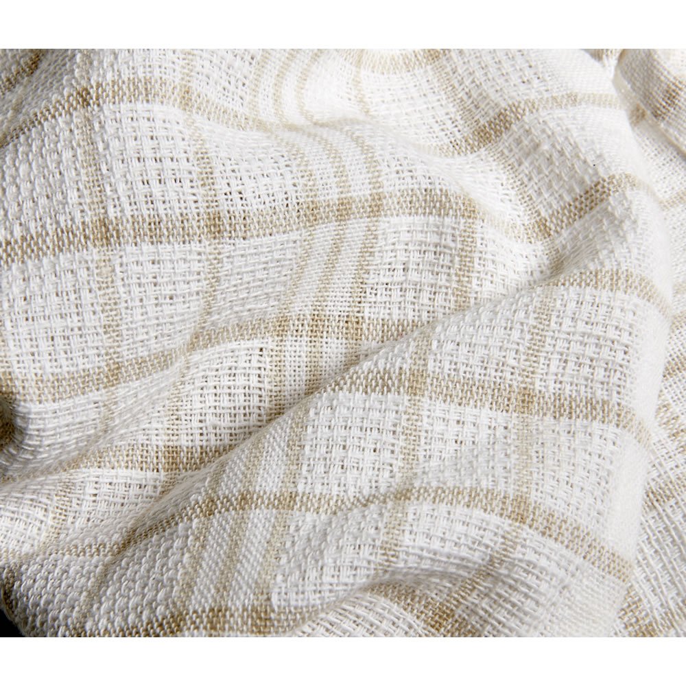 Wilko Tea Towels White and Natural 2pk Wilko