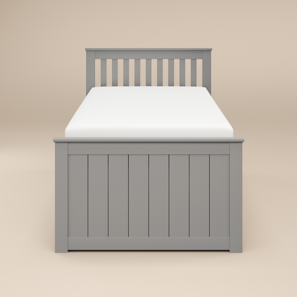 Flair Montana Captain's Single Grey 3 Drawer Wooden Guest Bed with Trundle Image 3