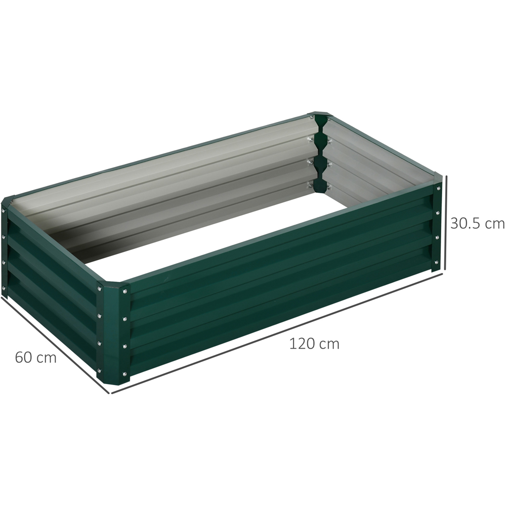 Outsunny Set of 2 Green Raised Garden Bed 30 x 60 x 120cm Image 9