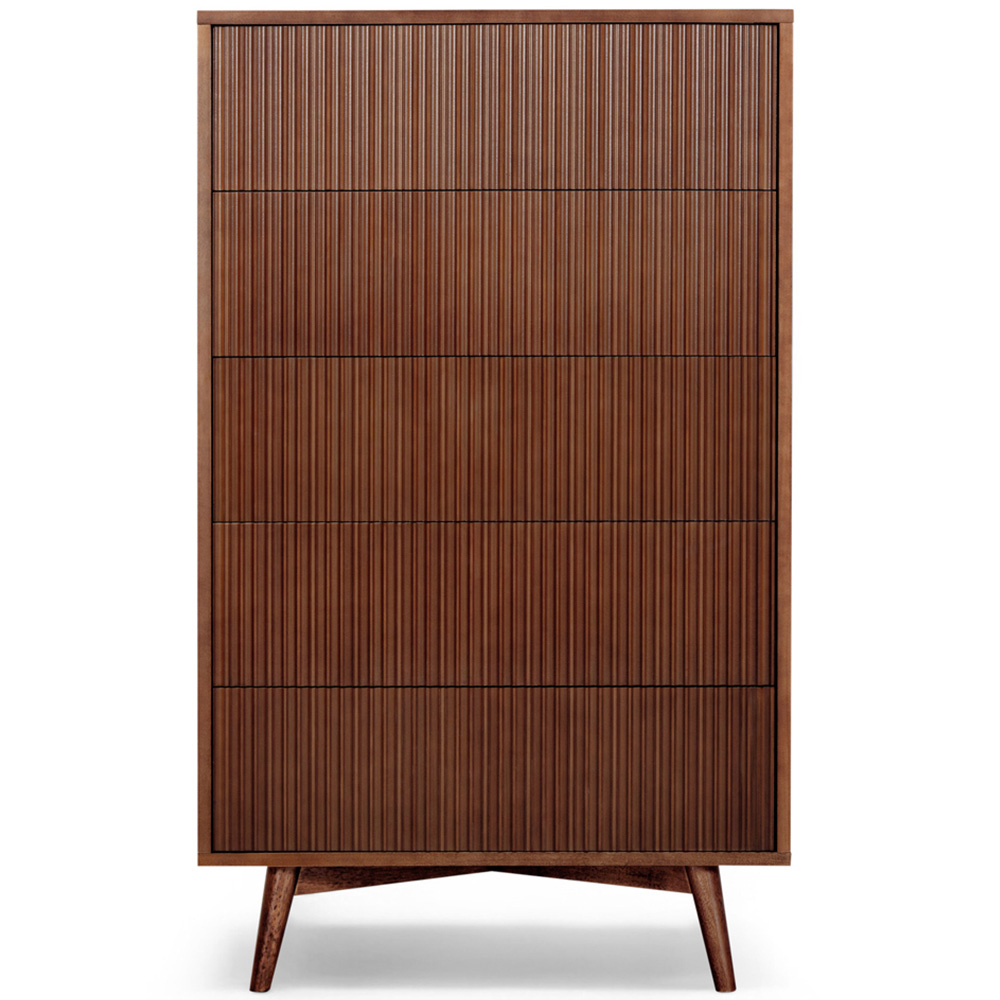 Teamson Home Tremolo 5 Drawer Walnut Dresser Image 3