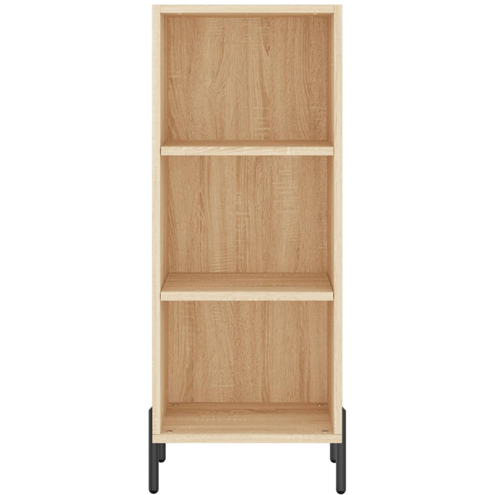 vidaXL Single Glass Door 3 Shelf Sonoma Oak Highboard Image 8