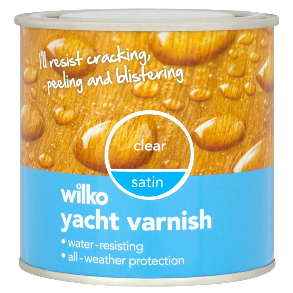 Wilko Clear Satin Yacht Varnish 250ml Image