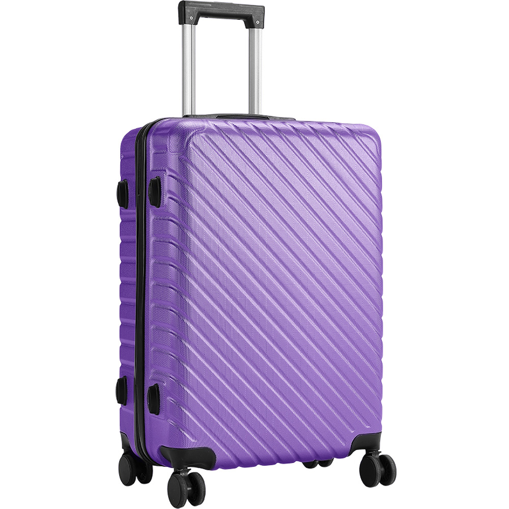 H&O Direct Large Purple Hardside Suitcase Image 1
