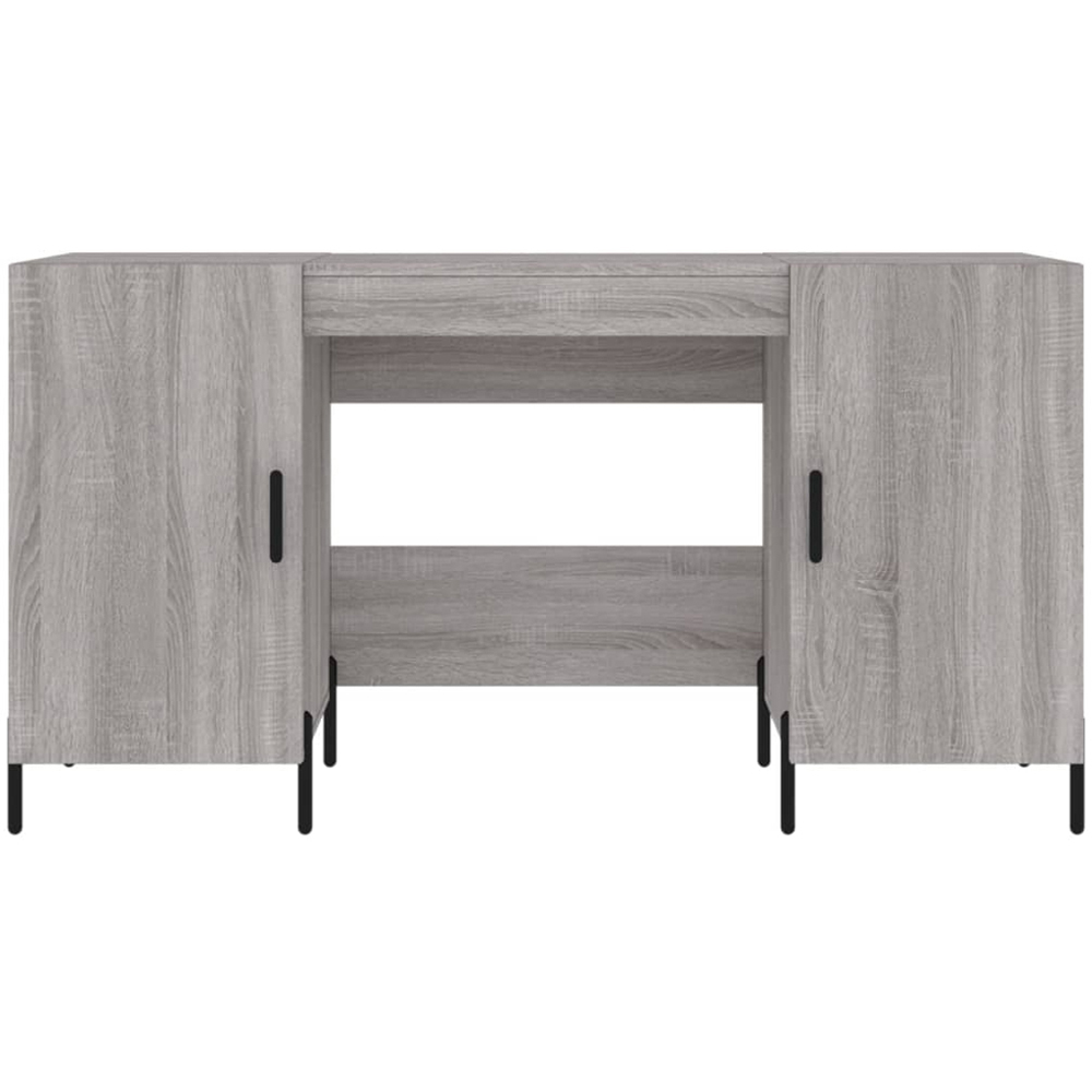 vidaXL 2 Door Computer Desk Grey Sonoma Image 5