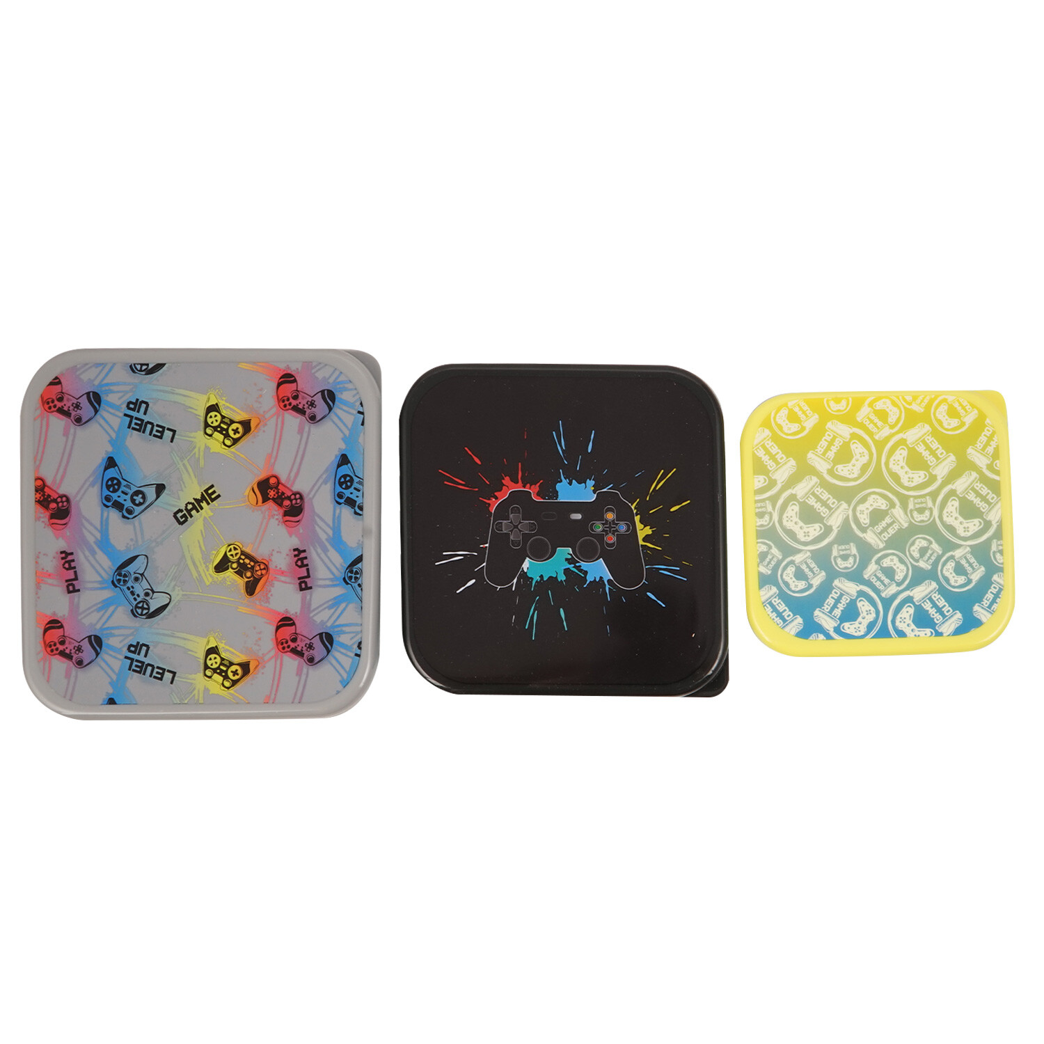 Pack of 3 Gamester Snack Boxes Image 1