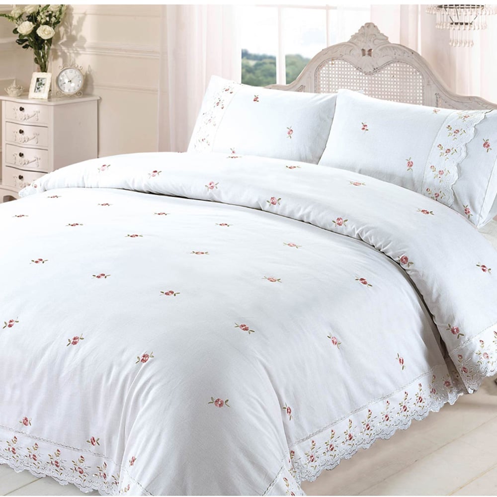 Rapport Home Sophie King Size White Duvet Set Image 1