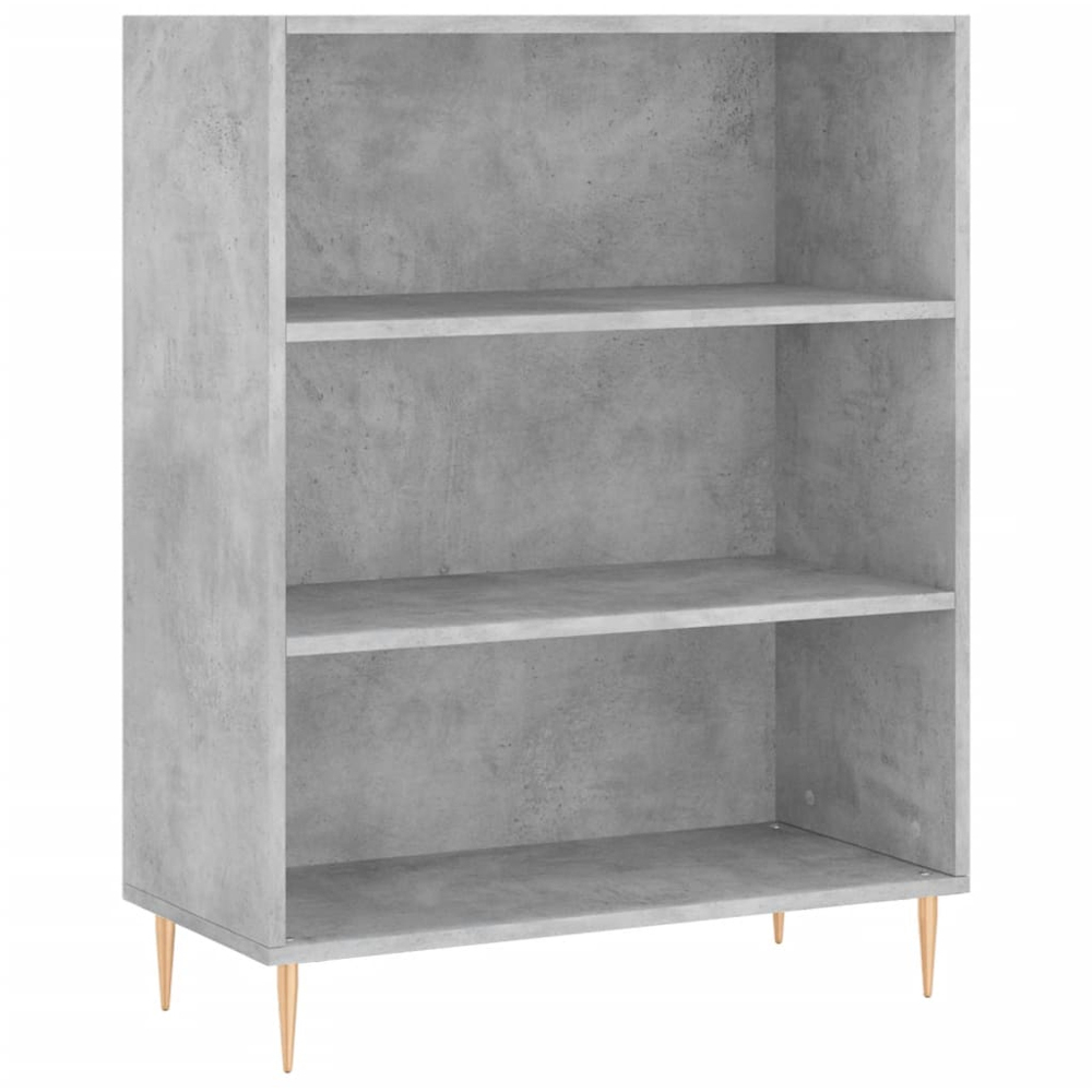 vidaXL 2 Door 3 Shelf Concrete Grey Highboard Image 7