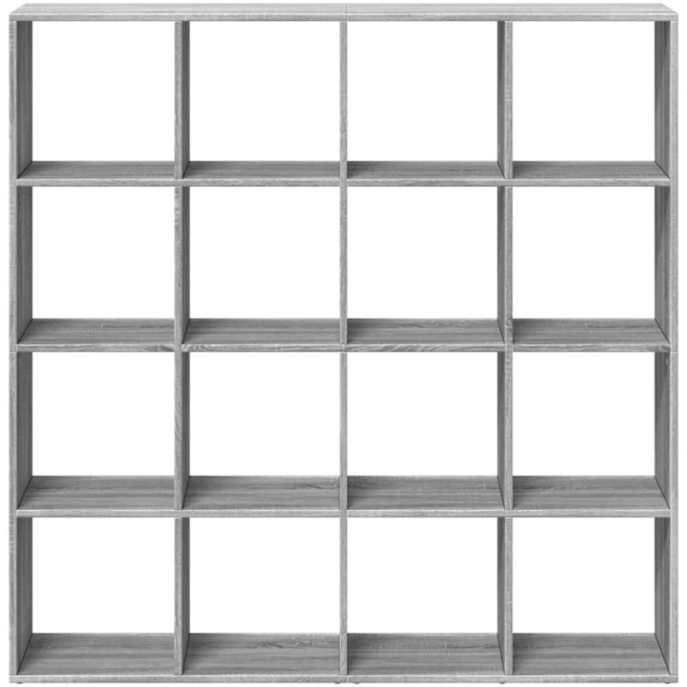 vidaXL 16 Shelf Grey Sonoma Oak Bookcase Image 5