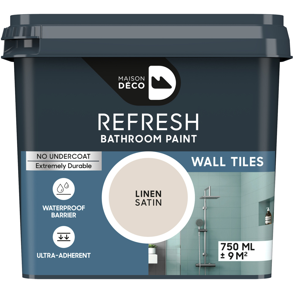 Maison Deco Refresh Bathroom Linen Satin Paint 750ml Image 2