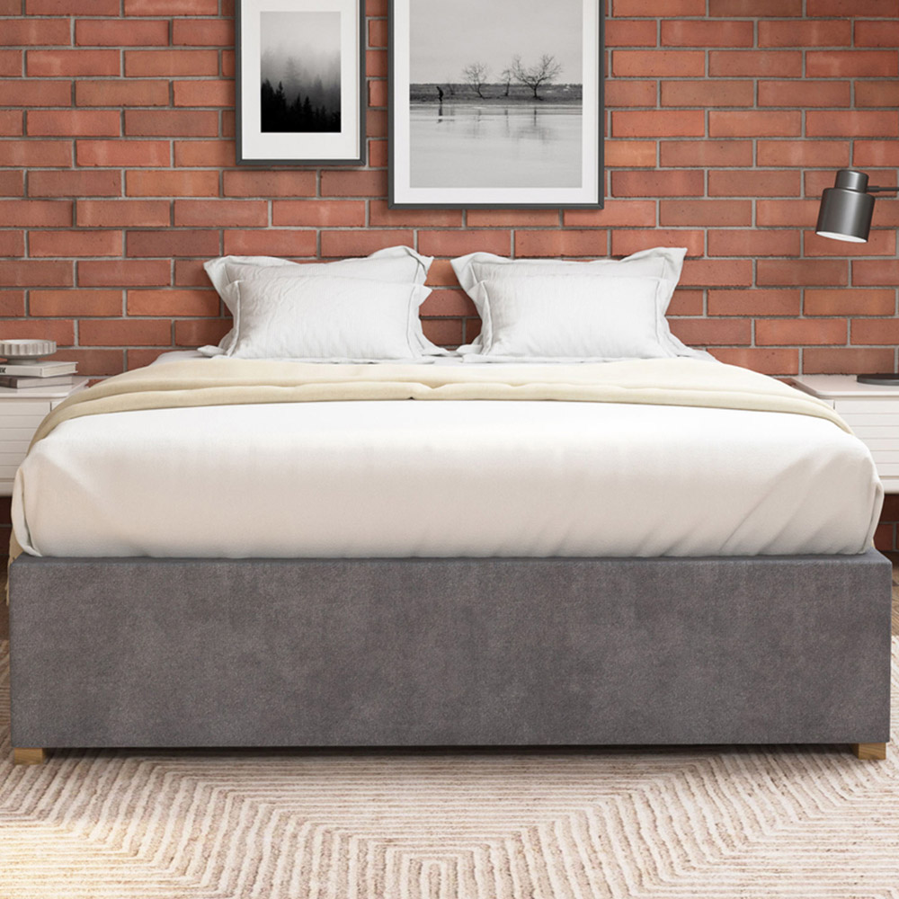 Aspire Furniture Double Steel Plush Platform Ottoman Bed Image 3